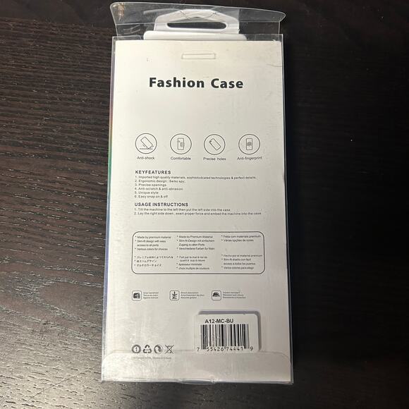 New Samsung Galaxy A12 Gray Black Smoke Hard Protective Shell Phone Case - Picture 2 of 2